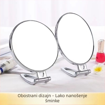 Veliko dvostrano ogledalo za šminkanje na stolu