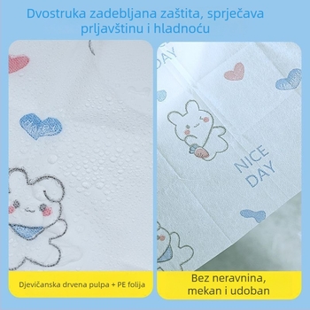 Jednokratna navlaka za sjedalo WC-a s punim pokrivanjem za putovanja, debela i povečana navlaka za majke, prijenosna navlaka.