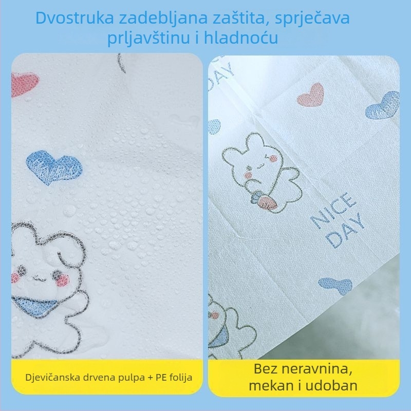 Jednokratna navlaka za sjedalo WC-a s punim pokrivanjem za putovanja, debela i povečana navlaka za majke, prijenosna navlaka.