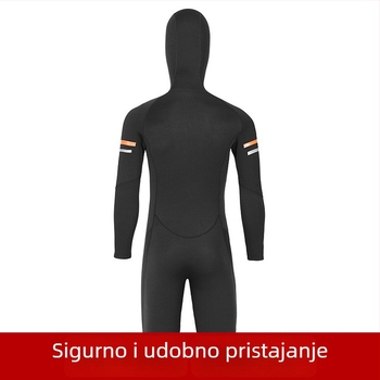 Muški 1,5 mm kapuljača neopren kombinezon za ronjenje, snorkeling i surfanje – toplo, s zatvaračem
