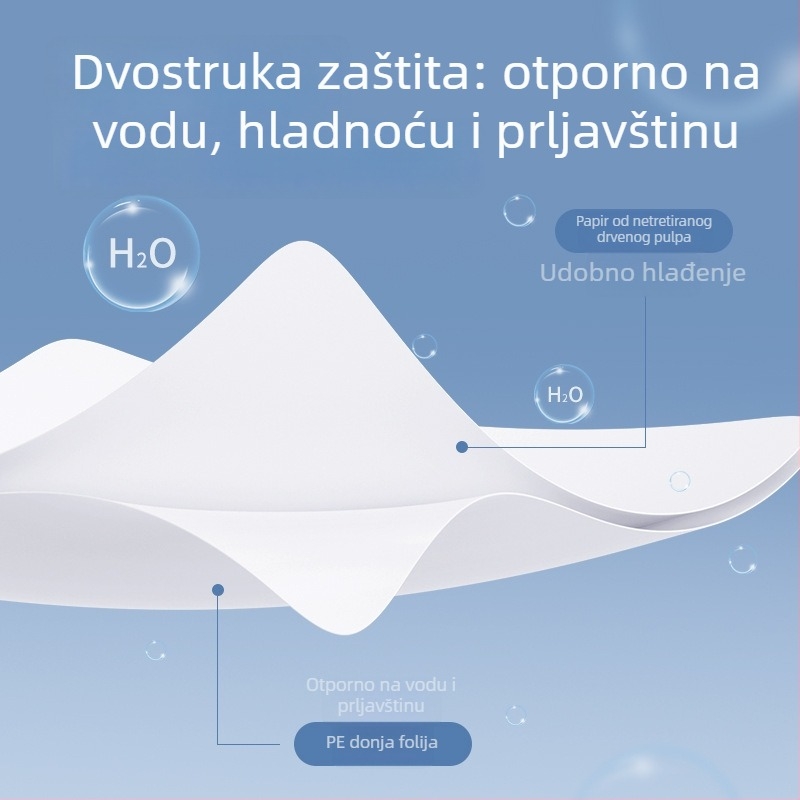 Kaili Jednokratni ljepljivi jastučić za WC dasku, vodootporan, 6 komada, za hotele i putovanja