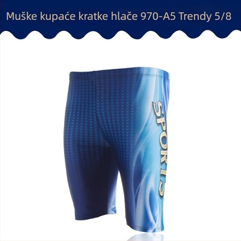 Muške brzo sušeće kupaće hlače s digitalnim printom, obalni stil