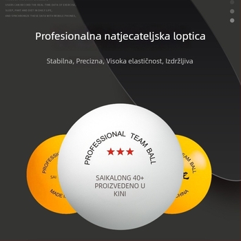 ABS lopte za stolni tenis s novim materijalom, 40+ izdržljivost, profesionalne 3 zvjezdice lopte za trening, 50 ili 100 komada