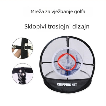 Trostruka mreža za golf trening, sklopiva i prijenosna, za ciljanje na golf terenu