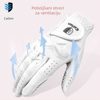 Caiton ženske golf rukavice, protuklizne, udobne i prozračne, mikrovlakna materijal, otporne na habanje, za otvorene sportove