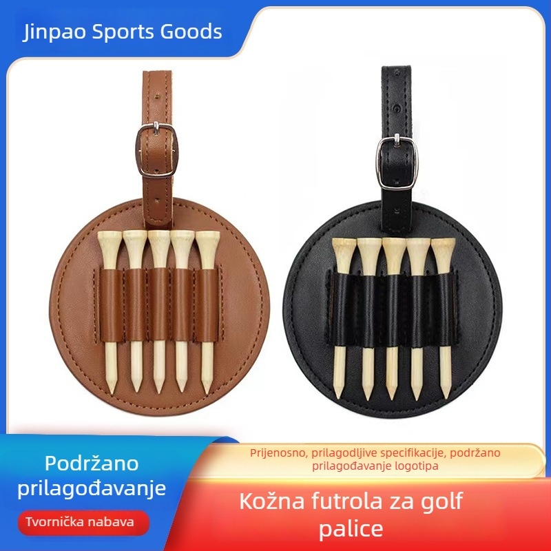 PU kožna futrola za držač golf-tea – prijenosna oznaka, dodaci za tee, lagan, visoka kvaliteta