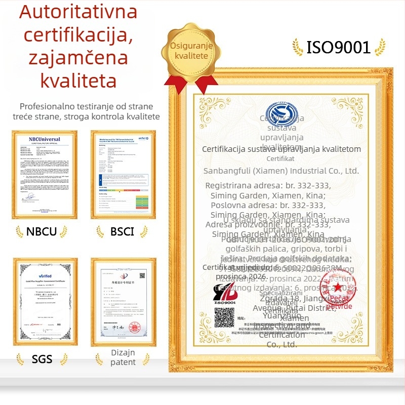Set alata za zamjenu gripova golfske palice s gumomenu stezaljku