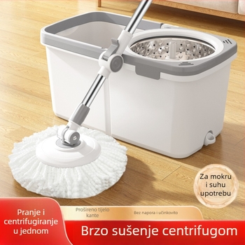 Okretni mop za pod, bez dodira rukama, kućna upotreba, mokro i suho čišćenje