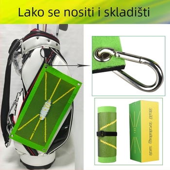 Golf podloga za trening šuta s tragom putanje i tragovima perli