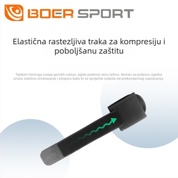 Boer muški zglobni štitnik – elastični sportski zavoj, prilagodljiv, zaštita od uganuća za košarku i badminton