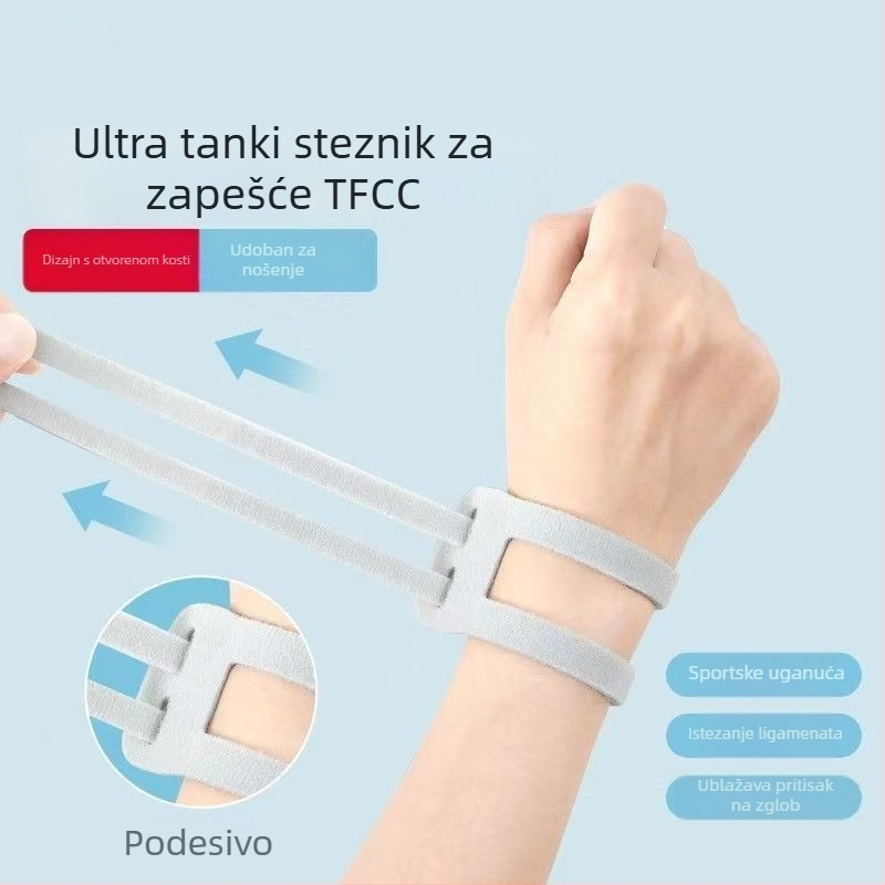 TFCC zapešće za sport, podrška kod ozljede tetive, tanki zavoja za zglob za tenis, stabilizator zgloba badminton