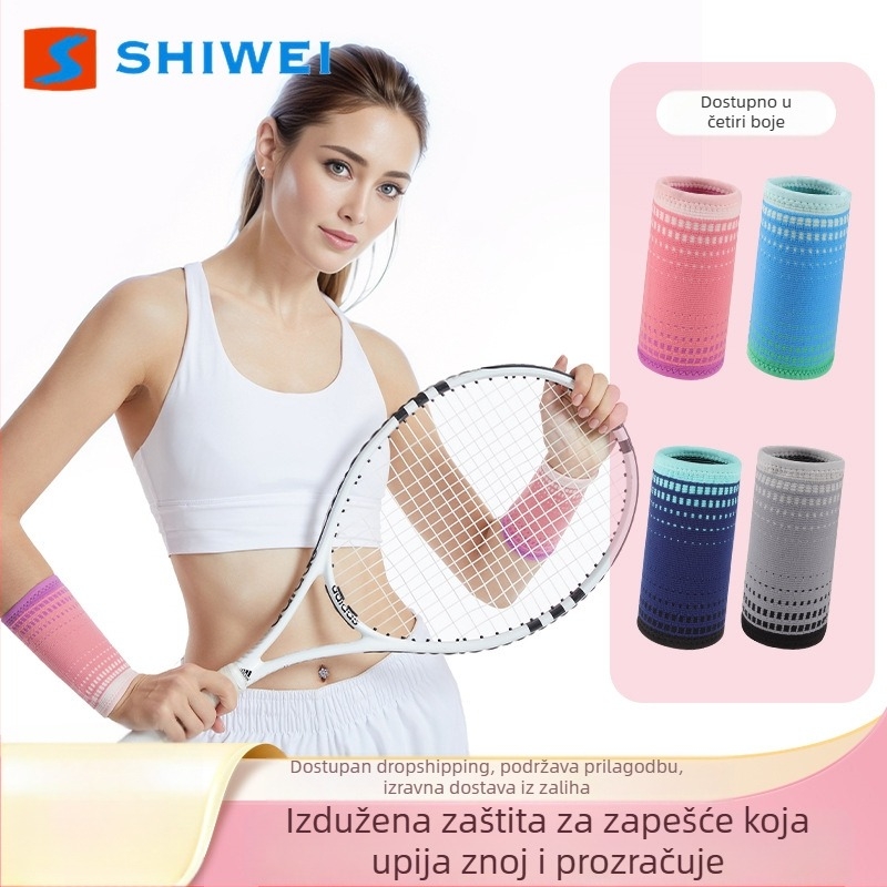 Produžena elastična zapešćna traka, upija znoj, prozračna, najlon, 3D tkanina s gradijentom, za žene, sport