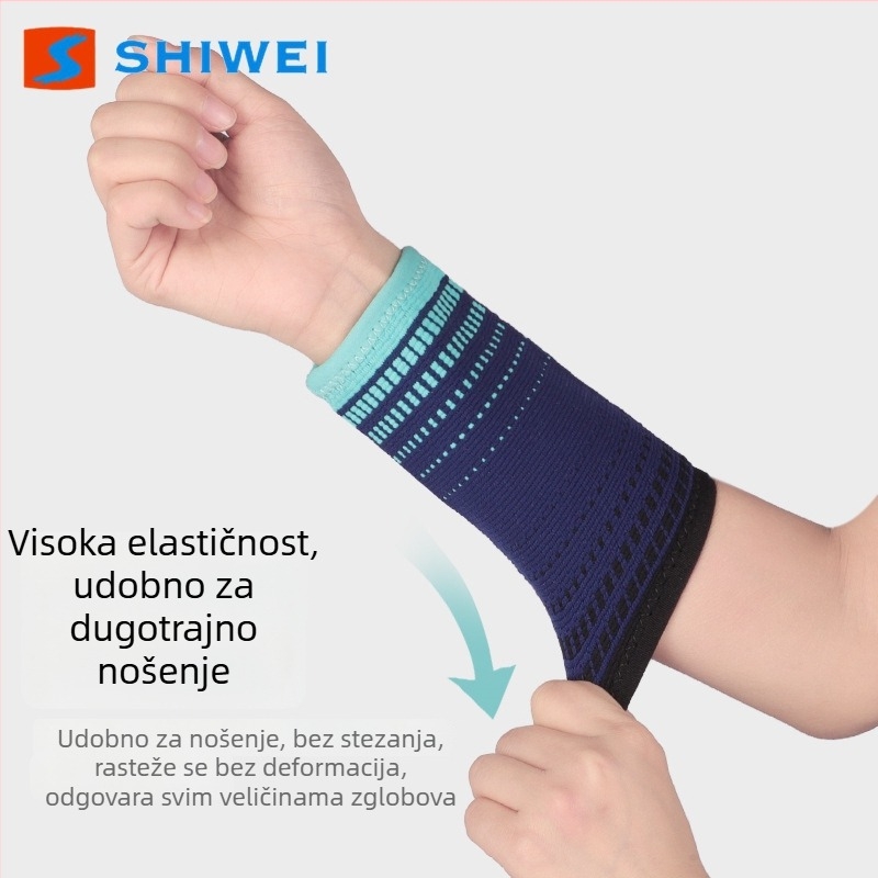 Produžena elastična zapešćna traka, upija znoj, prozračna, najlon, 3D tkanina s gradijentom, za žene, sport