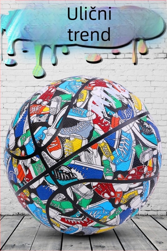 Name Resistance PU ulicna košarkaška lopta za odrasle veličine 7, graffiti print, za treninge i utakmice