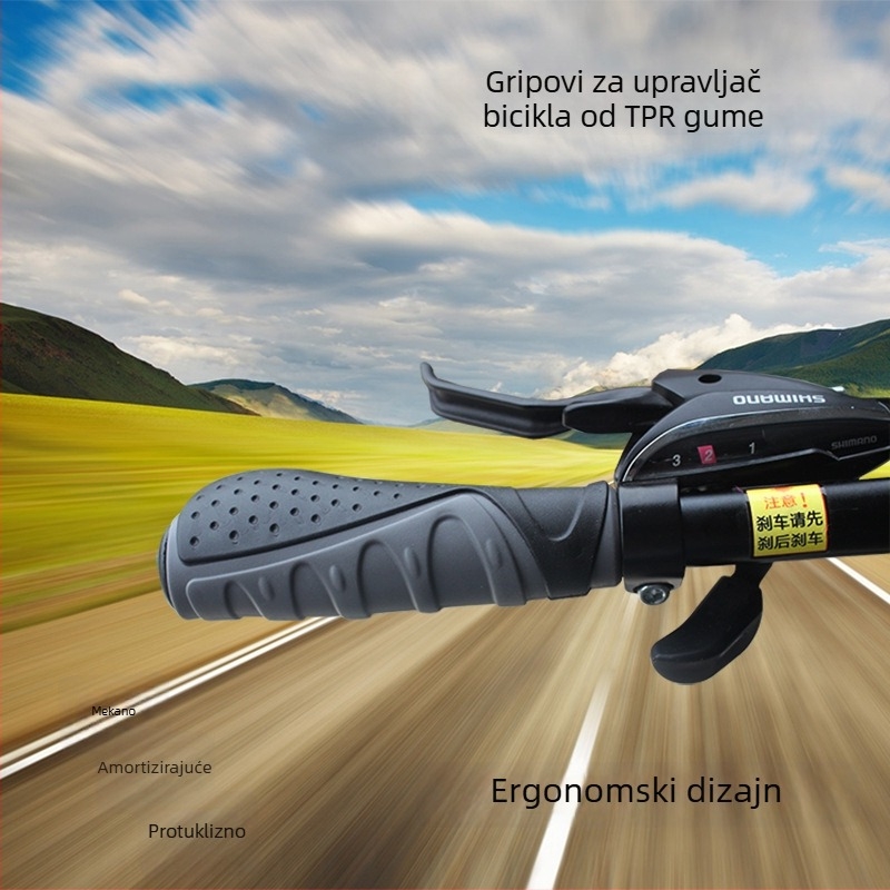 Silikonske ručke za bicikl sa zaključavanjem, ultra mekane i udobne za MTB