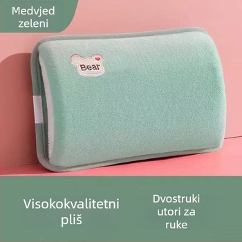 Zimska vrećica tople vode, debeli topli paket za trbuh, slatka plišana grijac ruke, topli kompres za ruke