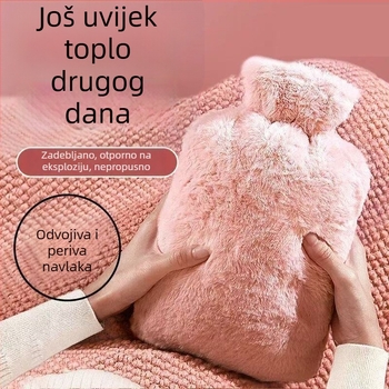 Plišani navlaka za bocu s toplom vodom – grijani paket za ruke i tijelo, višestruka regulacija temperature