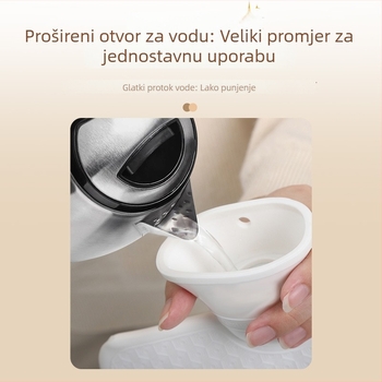 Debela vodena vrećica za grijanje ruku za žene: grijanje ruku, topli oblog, zagrijavanje trbuha i nogu, imitacija zeca krzna