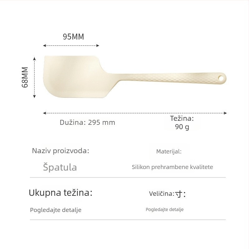 Japanskog stila silikonska špatula za kremu i četka za ulje, hranjiva kvaliteta, otporna na visoke temperature, alat za pečenje s integriranom špatulom.