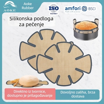 Silikonska podloga za pečenje, otporna na visoke temperature, lako se čisti, deblja za pečenje kruha i tosta