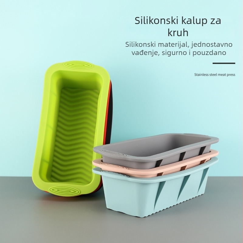 Pravokutna silikonska forma za tortu za pečenje, kuhinjska, otporna na visoke temperature