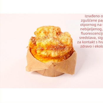 Jednokratna pladnja za Basque tortu s ušima, s rubom i flangom, dvostrani silikonski papir