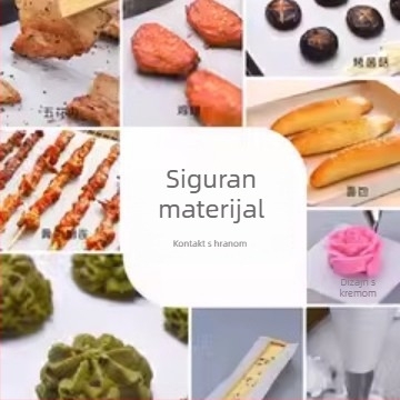 Silikonski papir za pečenje i roštiljanje, otporan na visoke temperature, ne lijepi, za kućnu uporabu