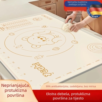 Debljana silikonska podloga za mijesanje i razvaljivanje, silikonska daska za rezanje hrane, pleh za pečenje, višestruka kuhinjska podloga