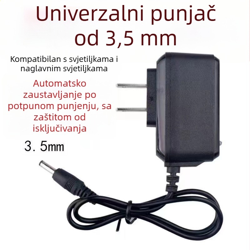 4.2V punjač za čelnu lampu, snažna svjetiljka, ribarska lampica i kabel za punjenje