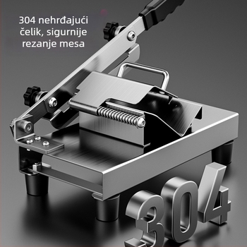 Kućni rezač mesa za rulice janjetine i govedine - višenamjenski rezač od nehrđajućeg čelika 304