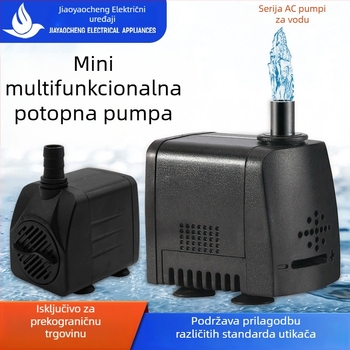 Višenamjenska mini potopna pumpa za akvarij s filtracijom i fontanom, tiho rada