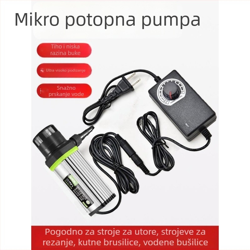 Mala vodena pumpa s strojem za rezanje i graviranje kristala, podvodna mikro DC automatska pumpa, 12 pumpi