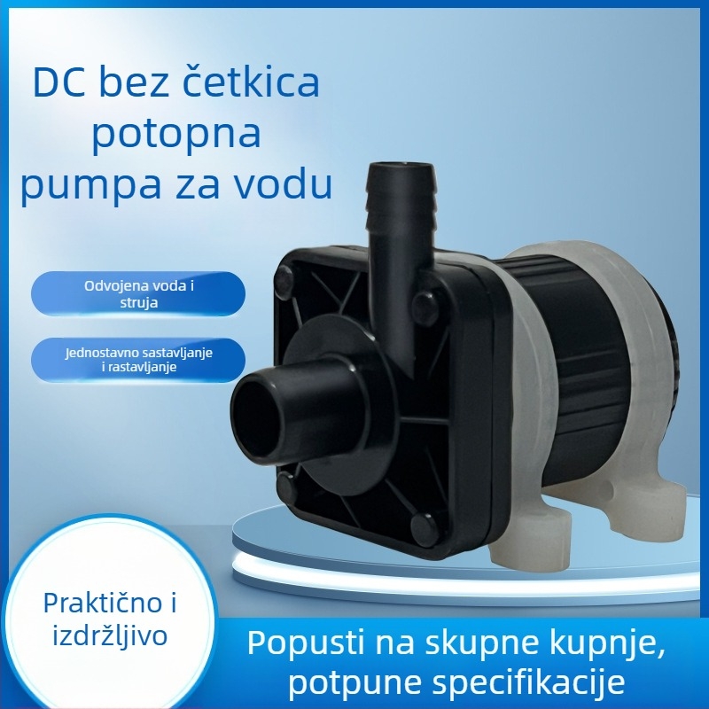 Bezčetkova DC potopna pumpa, najlon, otporna na visoke temperature, 12V, mala pumpa za kozmetički uređaj s terapijskom glavom