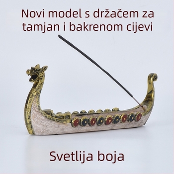 Kadidelnik u obliku drakonove lađe, ukras od smole za ured i dom, tradicionalni kineski stil darovni model