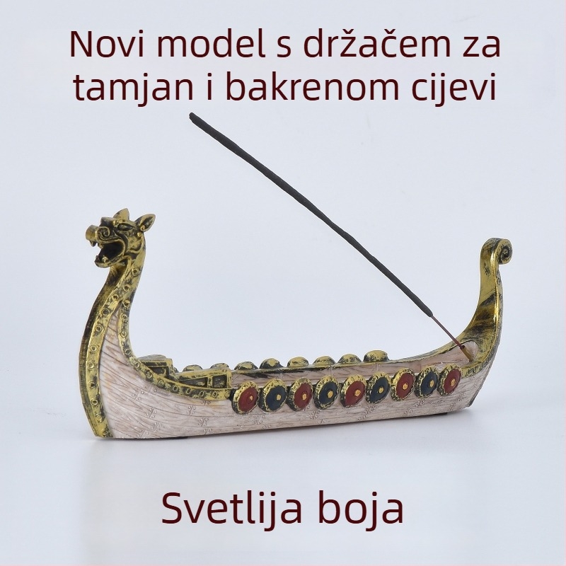 Kadidelnik u obliku drakonove lađe, ukras od smole za ured i dom, tradicionalni kineski stil darovni model