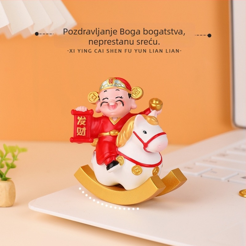 Shaker Boga bogatstva – ukras od smole, za dom i ured, stolni dekor, poklon