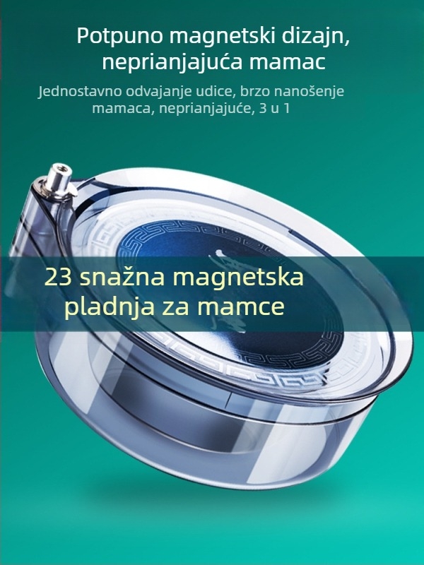 Potpuno magnetska posuda za mamce, universalna kutija za ribolov, snažan magnet, tri u jednom, mini posuda u obliku diska