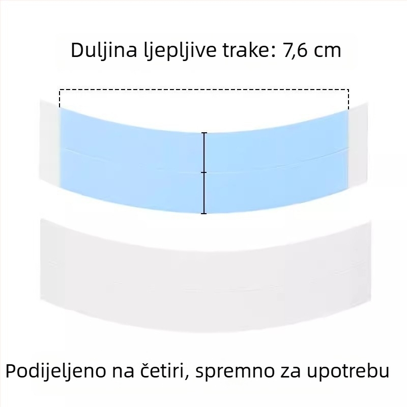 Biološka dvostruka ljepljiva traka za paruke, sigurno pričvršćivanje, vodootporna i otporna na znoj
