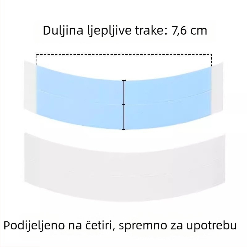 Biološka dvostruka ljepljiva traka za paruke, sigurno pričvršćivanje, vodootporna i otporna na znoj