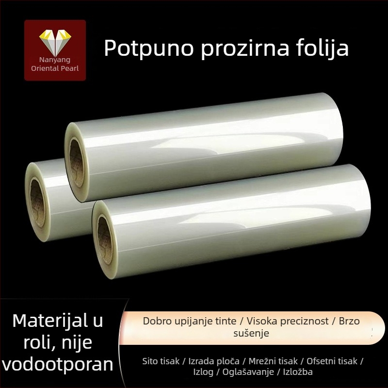 30 m proziran film na bazi vode za inkjet tisak za izradu pločica i serigrafiju PCB
