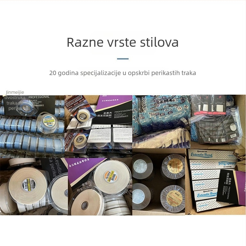 Plava dvostruka ljepljiva traka za perike i besprijekorne nadogradnje kose