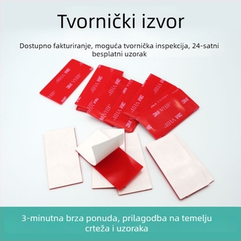 Prilagodljiva prozirna VHB dvostruka ljepiljiva traka, uklonjiva, otporna na visoke temperature, akrilna dvostruka pjenasta traka visoke viskoznosti