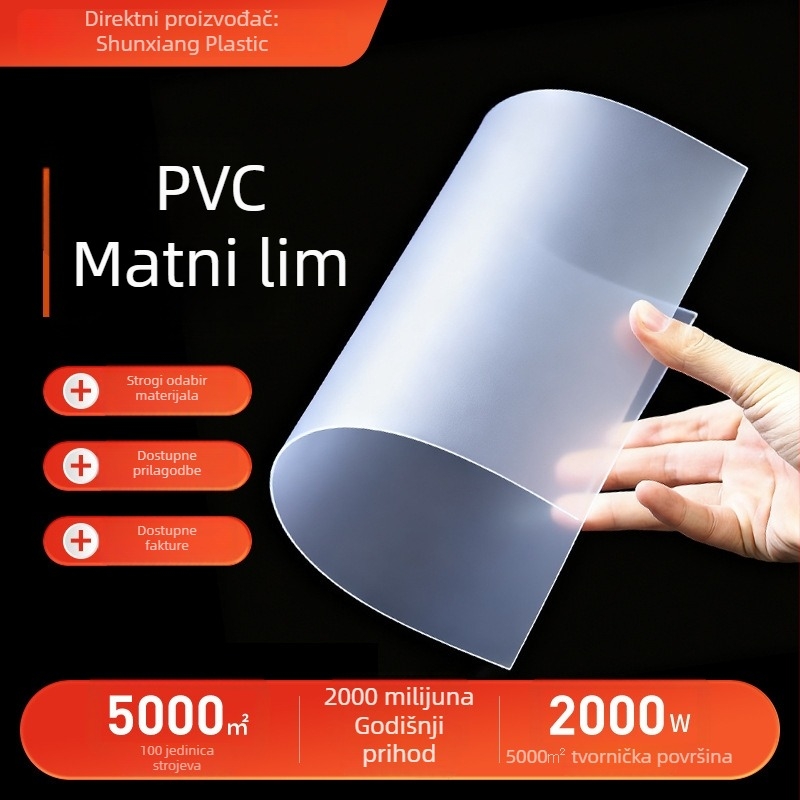 PVC matirani plastični list u roli, PET film tisk, prozirno zatvaranje okvira za fotografije