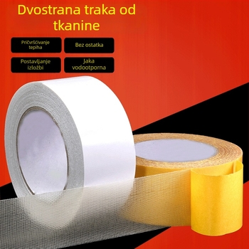 Tkaninska dvostruka ljepljiva traka za fiksiranje tepiha, snažna, lako se reže bez tragova, za vjenčanja, fotografiju i izložbe