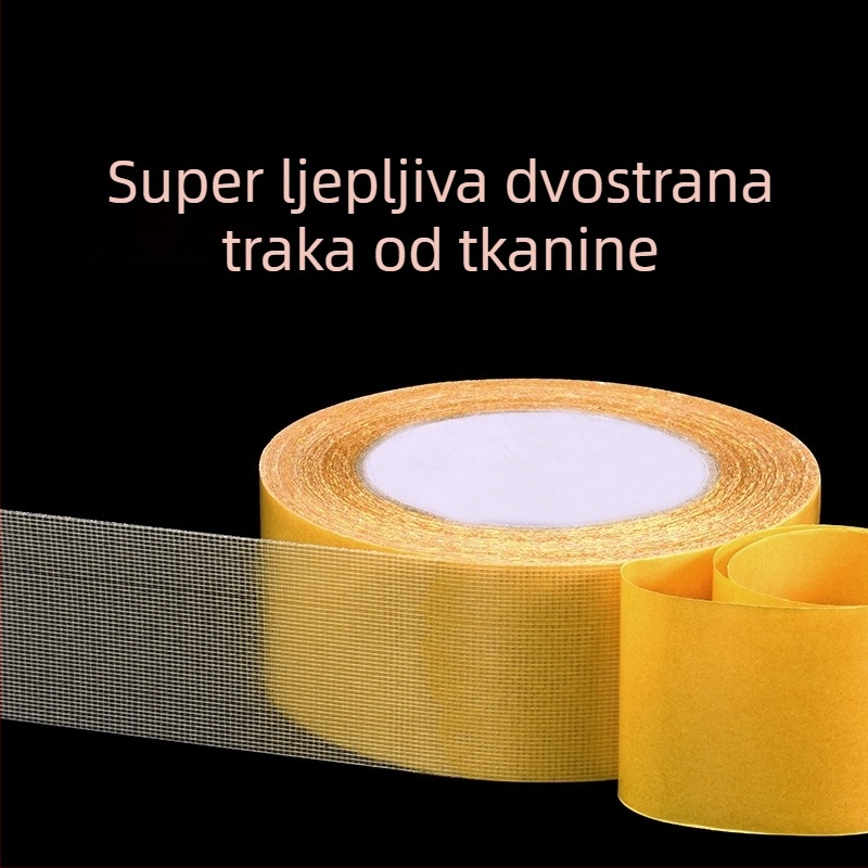 Tkaninska dvostruka ljepljiva traka za fiksiranje tepiha, snažna, lako se reže bez tragova, za vjenčanja, fotografiju i izložbe
