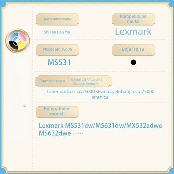 MS531 obrazni bubanj za Lexmark MX532 MX632 XM3350 66S0Z00