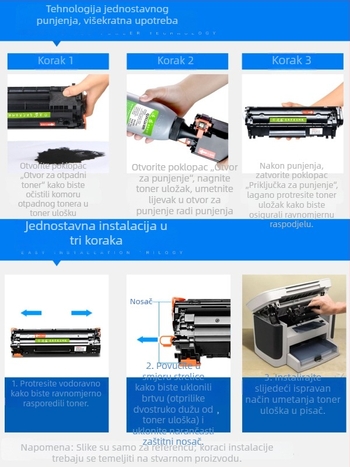 Canon CRG912 tonera kaseta kompatibilna s CRG-912, CRG-925, CB435A, CE285A; MF3010, LBP3018, LBP6018L/W; 1500 stranica