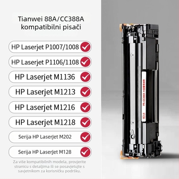 Toner kaseta kompatibilna s HP M1136, 388A/388X, M126A, P1106, P1108, CC388A