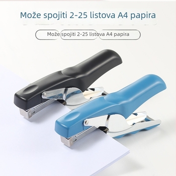 Višenamjenski ručni spajalica za ured, ručna, čvrsta, za 1–20 listova, kompatibilna sa spojnicama 24/6 i 26/6