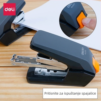 Deli 0370 Ergonomski uredski spenjač, standard broj 12, kapacitet 20 listova